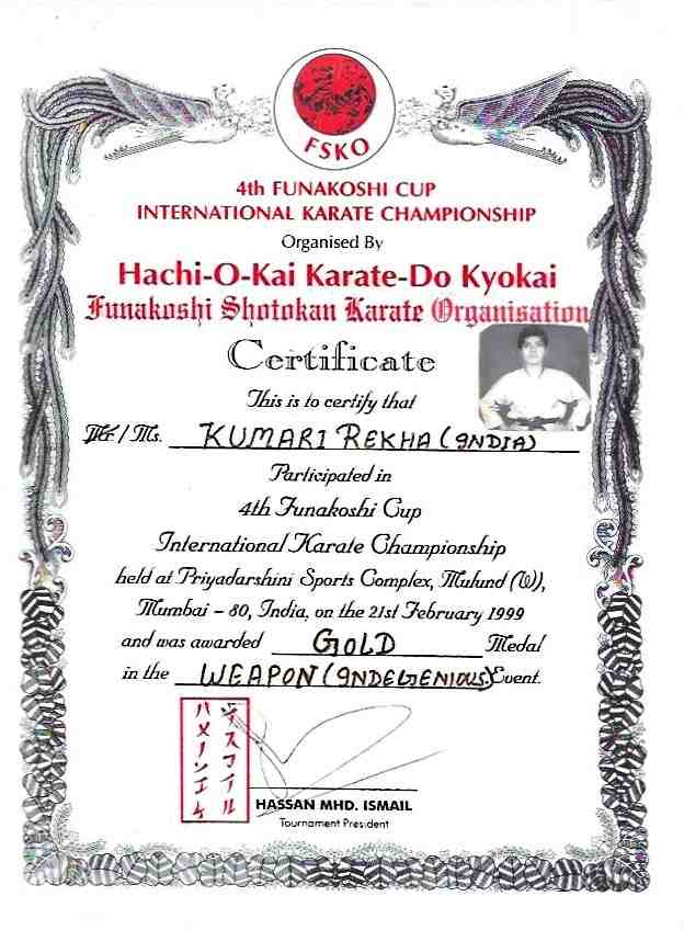 4th Funakoshi Cup International Karate Championship Weapon