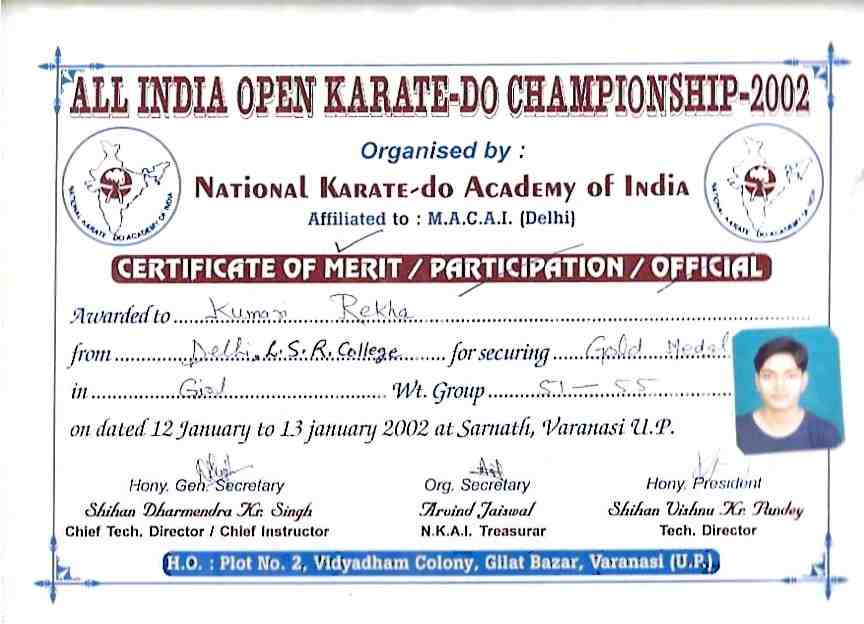 All India Karate Championship – 2002