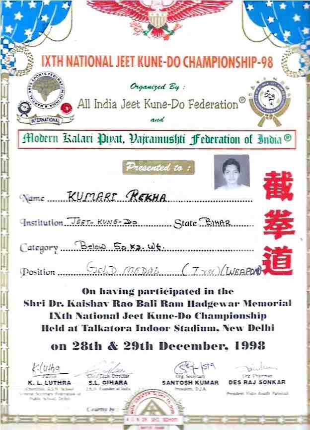 IXTH National Jeet Kune DO Championship 1998 – Weapon