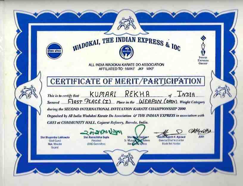 Wadokai The Indian Express IOC – Weapon